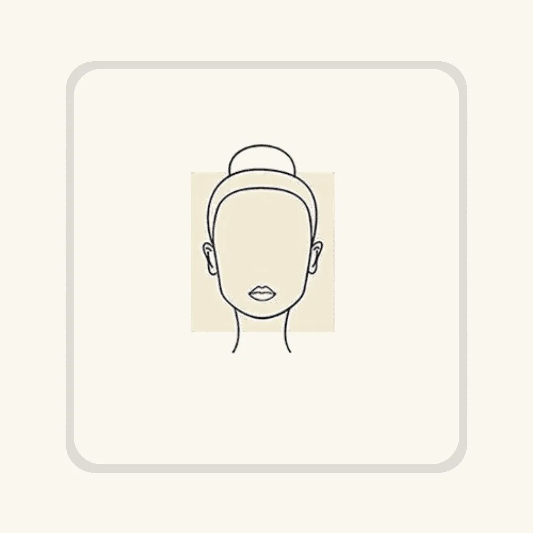 Illustration : visage carré