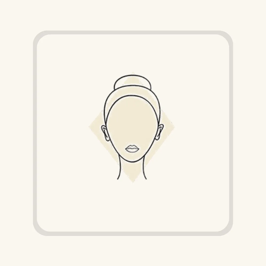 Illustration : visage en diamant