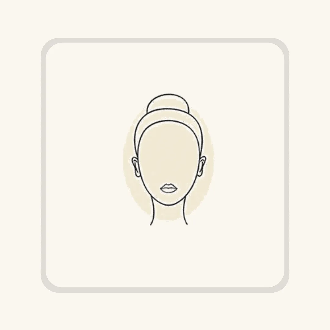 Illustration : visage ovale