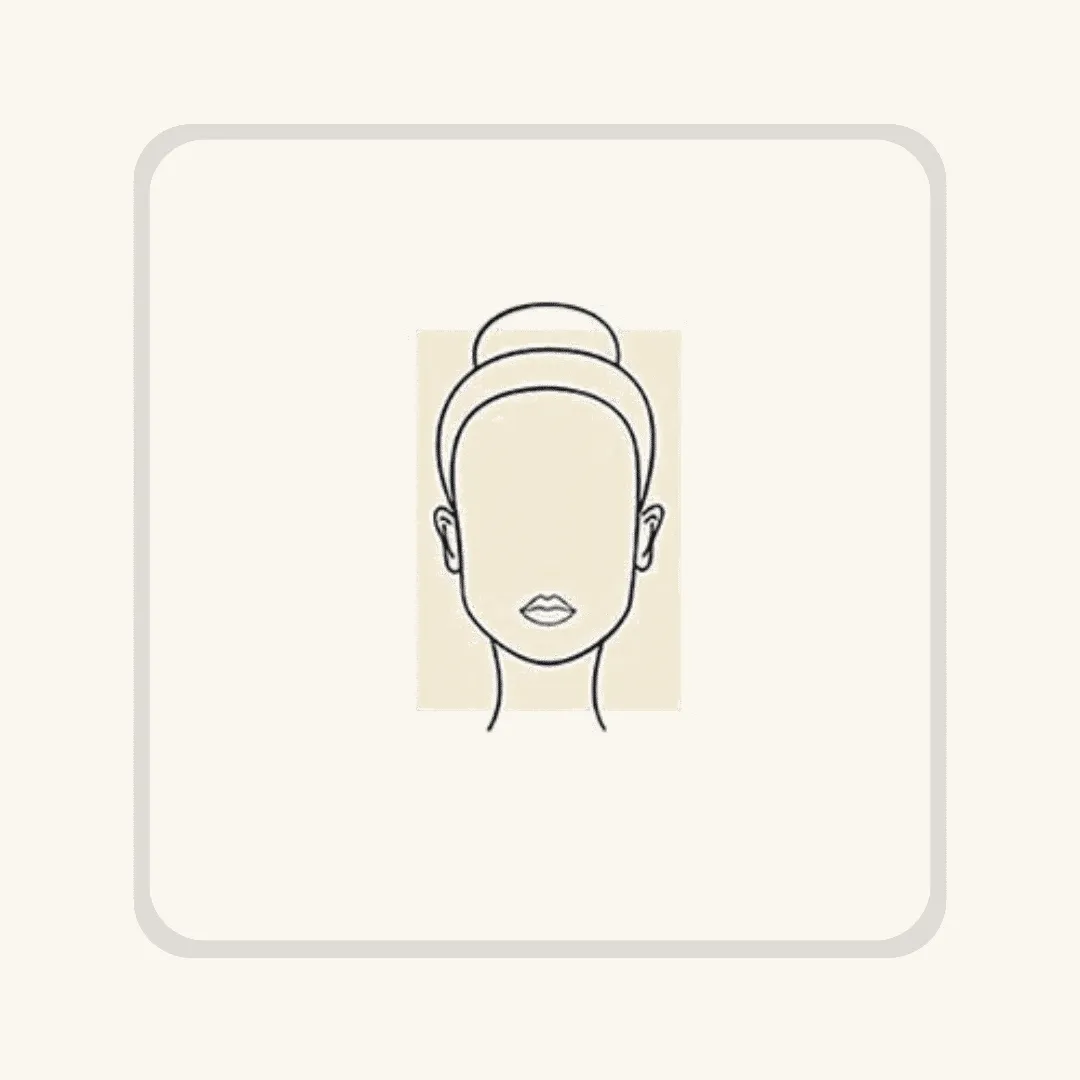 Illustration : visage rectangulaire