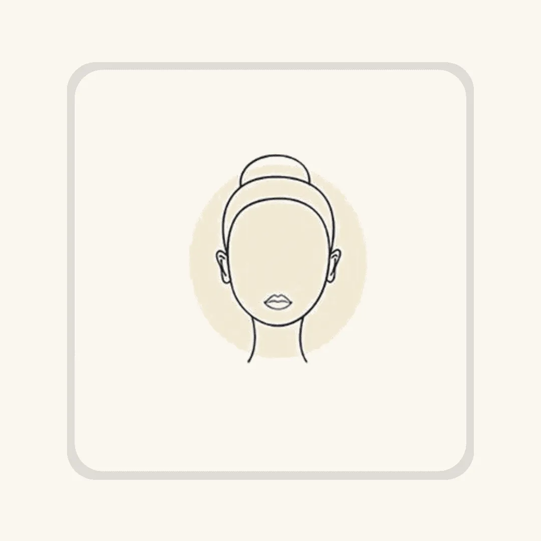 Illustration : visage rond